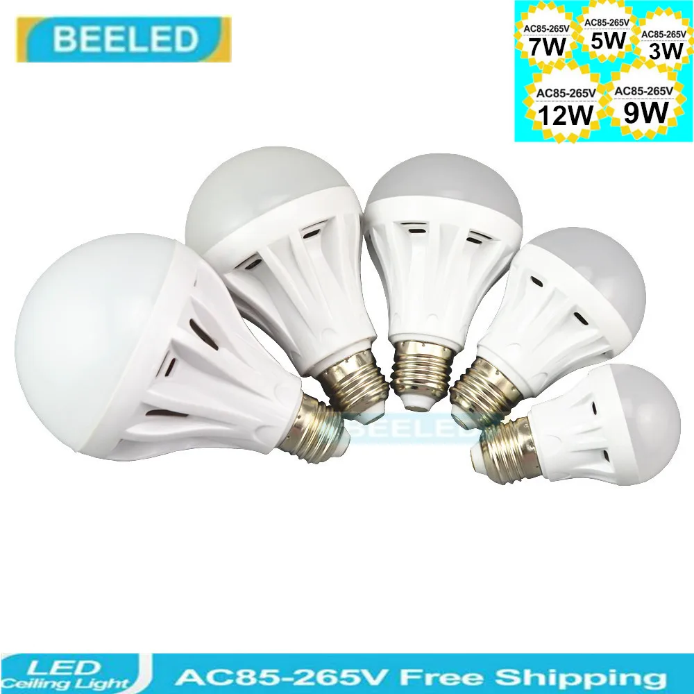 Светодиодная лампа E27 220 В 3 Вт 5 7 9 12 smd2835 энергосберегающий светильник