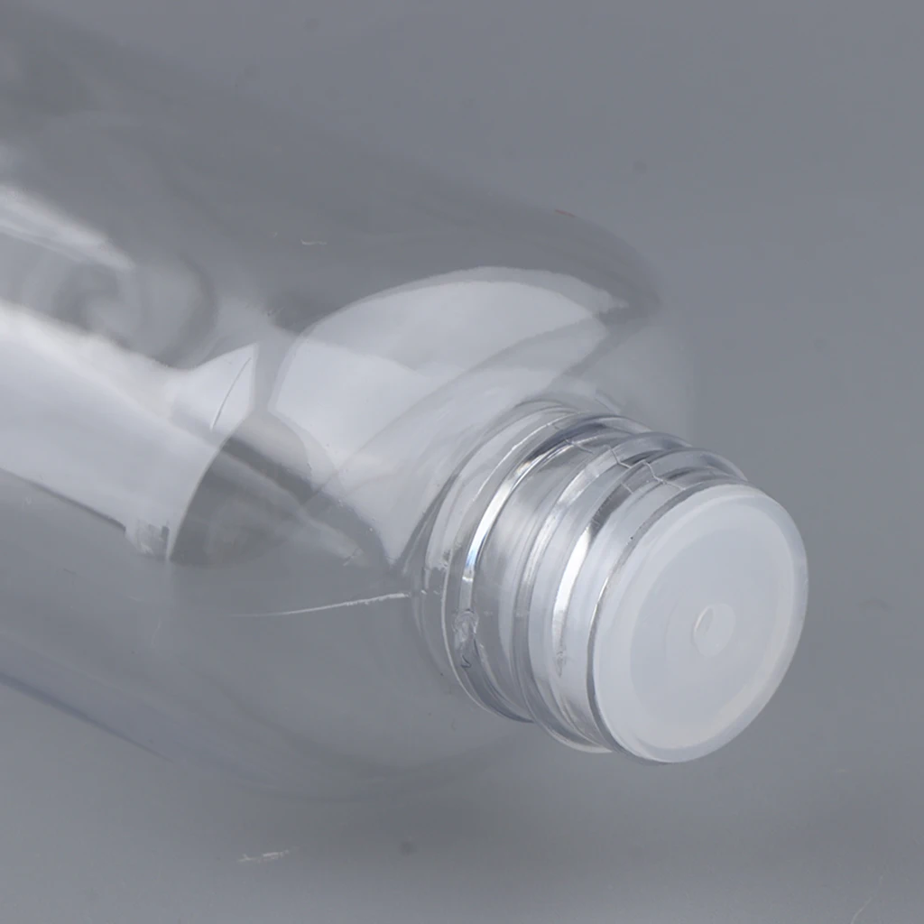 2Pcs 100ml Empty Clear Plastic Bottles Tubes Screw Caps Containers for Shampoo Lotions Toners