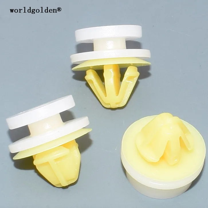 Worldgolden 10Pcs Auto Fasteners Rocker Panel Weel-Arch Clip Per Gm #93176656,4414720 Landrover # Dyc101420 Renault # 770307736B