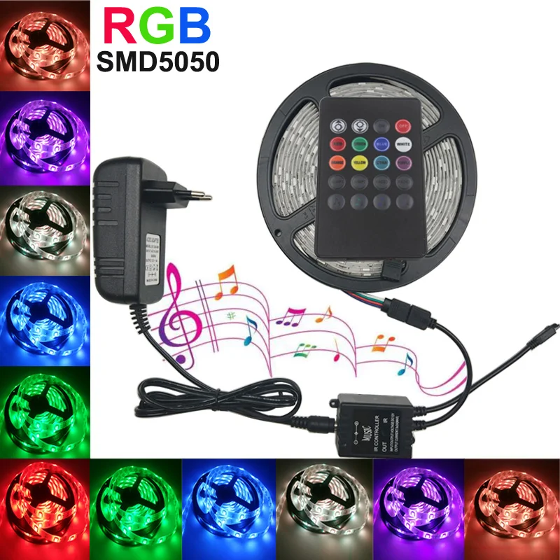Ленсветильник Светодиодная гибкая SMD 5050 2835 12 В 5/10 м|led ribbon|rgb led ribbonrgb |