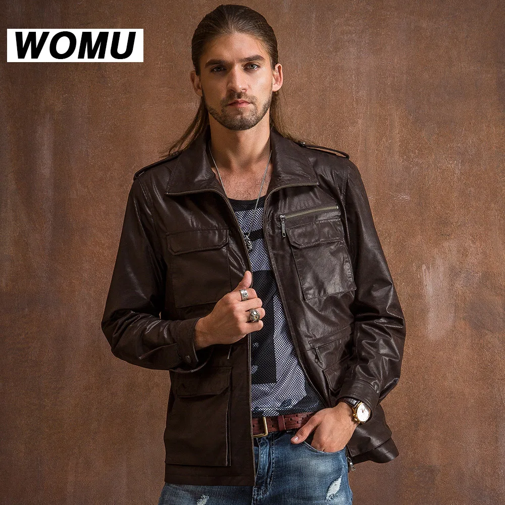 New Men Cowhide genuine leather clothing Men casual outerwear genuine leather sheepskin single