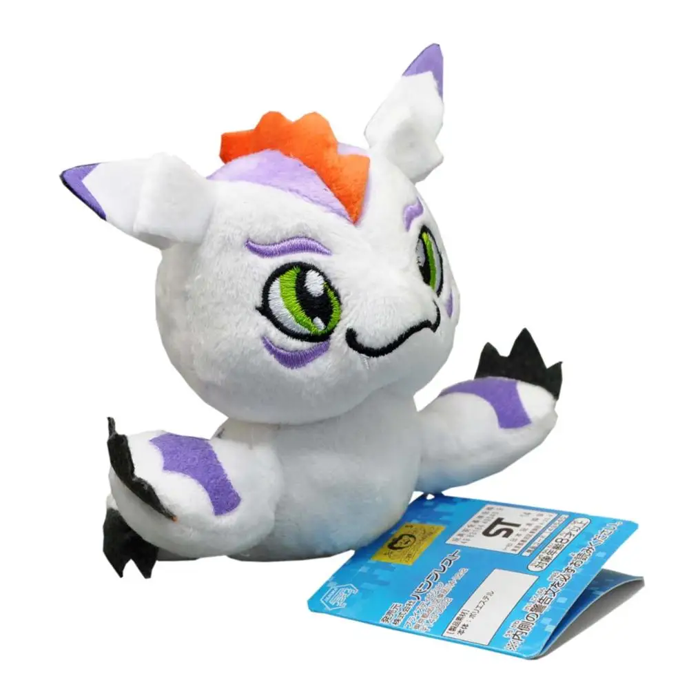 EMS 100/лот Digimon Agumon gabumon Gomamon Biyomon Palmon Patamon Tailmon 9-14 см плюшевый брелок-подвеска фигурка игрушка - Цвет: GOMAMON 9cm