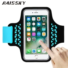 HAISSKY Phone Arm Band For iPhone 8 6 6S 7 Plus For Samsung Galaxy Note 8 S6 S7 Edge S8 For Xiaomi Redmi 4x Sports Arm Band Case