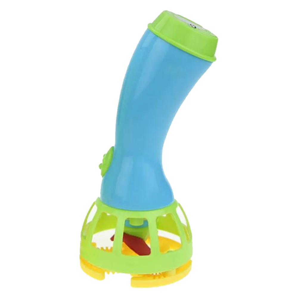 Электрический пузырь палочки машина устройство для мыльных пузырей автоматический воздуходув открытый игрушка для детей мыльные пузыри для детей - Цвет: Синий