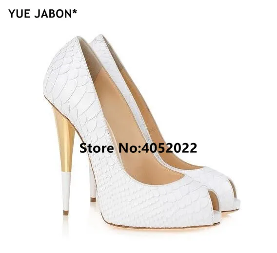 YUE JABON White Black Crocodile Leather Thin High Heels Shoes Sexy Pointed Toe Stiletto Pumps Zipper Girls Party Dress Shoes YUE JABON White Black Crocodile Leather Thin High Heels Shoes Sexy Pointed Toe Stiletto Pumps Zipper Girls Party Dress Shoes