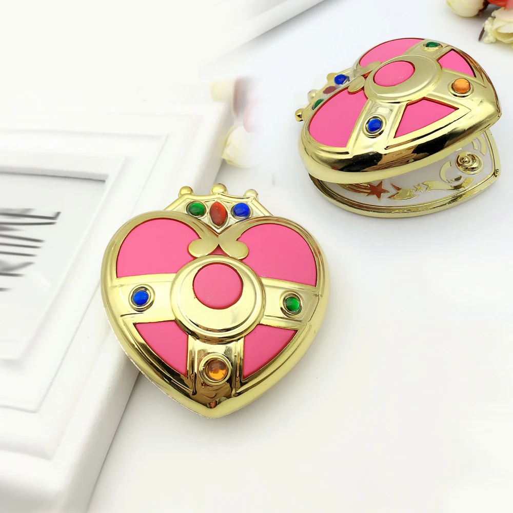 

Cute Sailor Moon S Moonlight Memory Series Cosmic Heart Mirror Case Compact Crystal cosmetic make up mirror