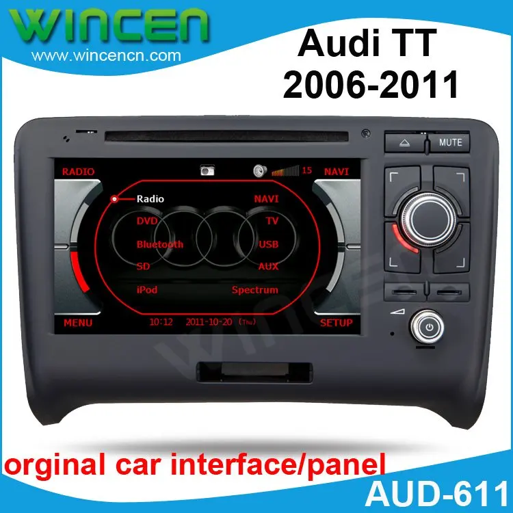 " автомобильный DVD gps плеер для Audi TT 2006-2011 с ipod c gps A2DP USB, cd, DVD радио SWC телефонная книга двойная зона& карта