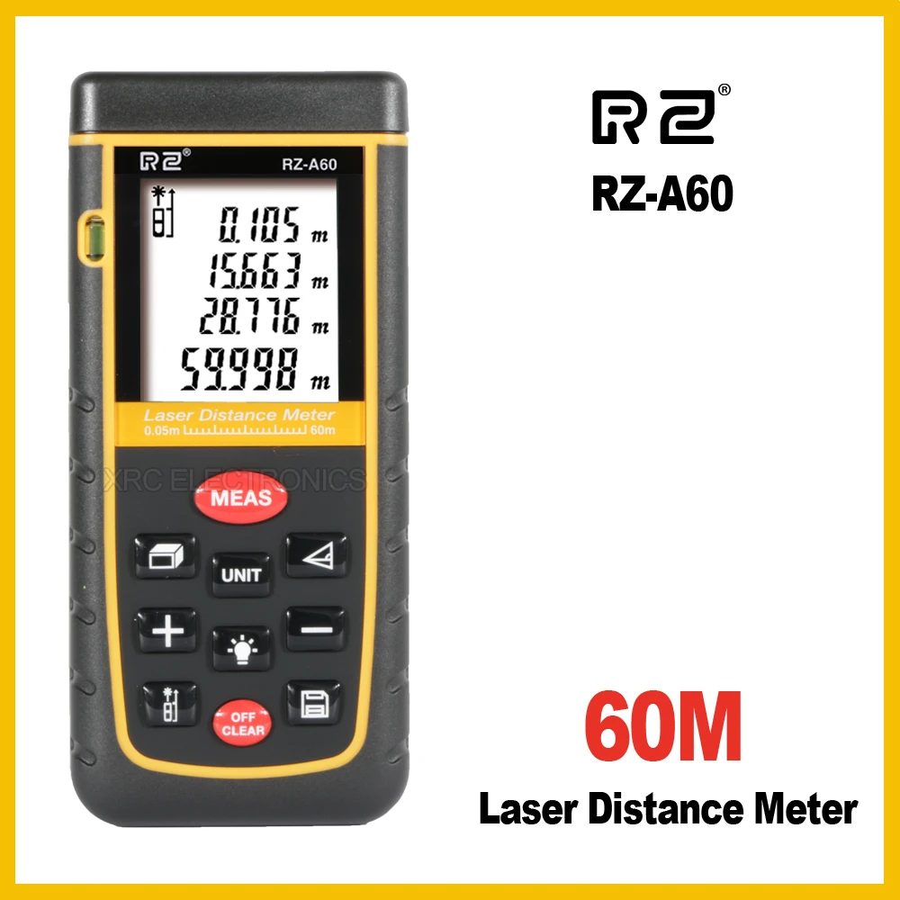 RZ A лазерный дальномер 40 м 60 80 100 Электронный правитель цифровая Рулетка Площадь