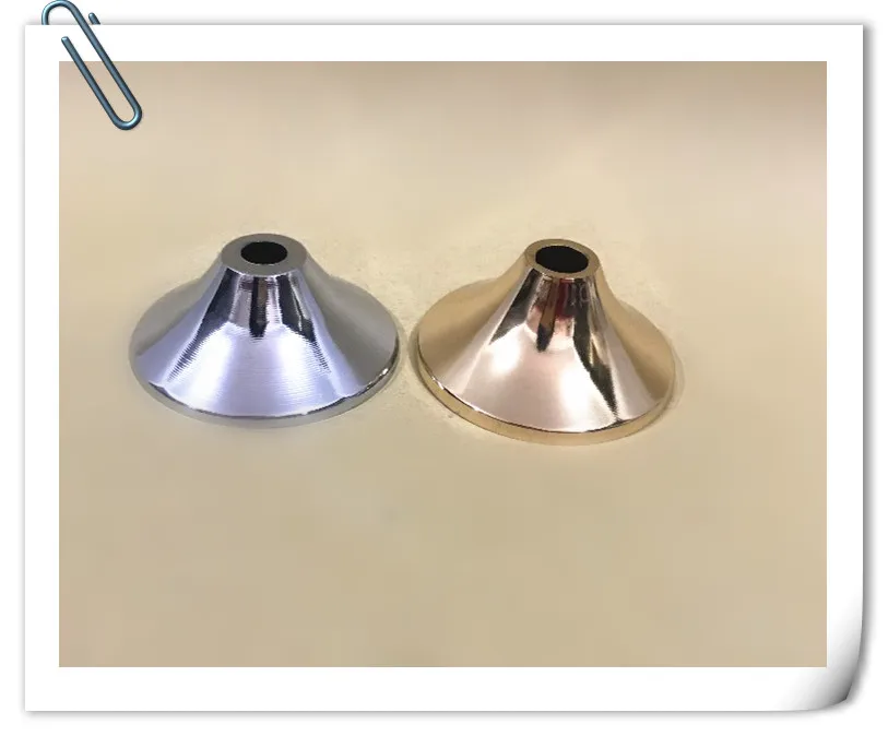 

Free shipping Metal table lamp accessory gold/silver 70x50mm bellmouth for table lamp home decoration 10pcs/lot