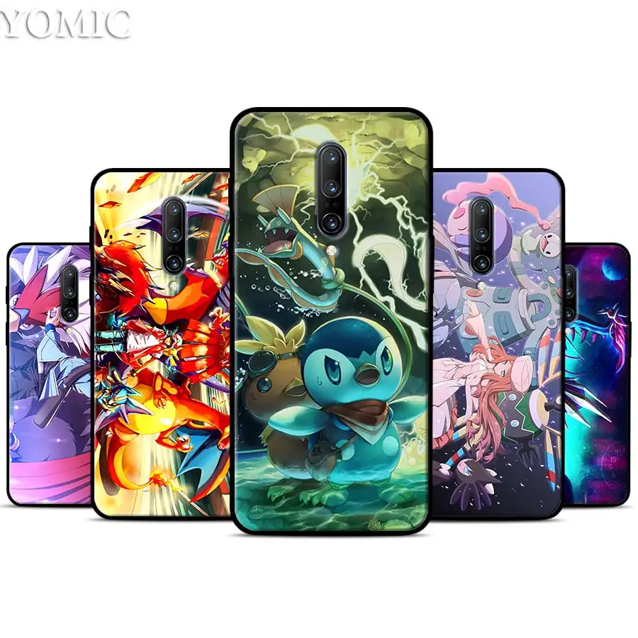 Pocket Monsters Silicone Case for font b Oneplus b font font b 7 b font 7Pro