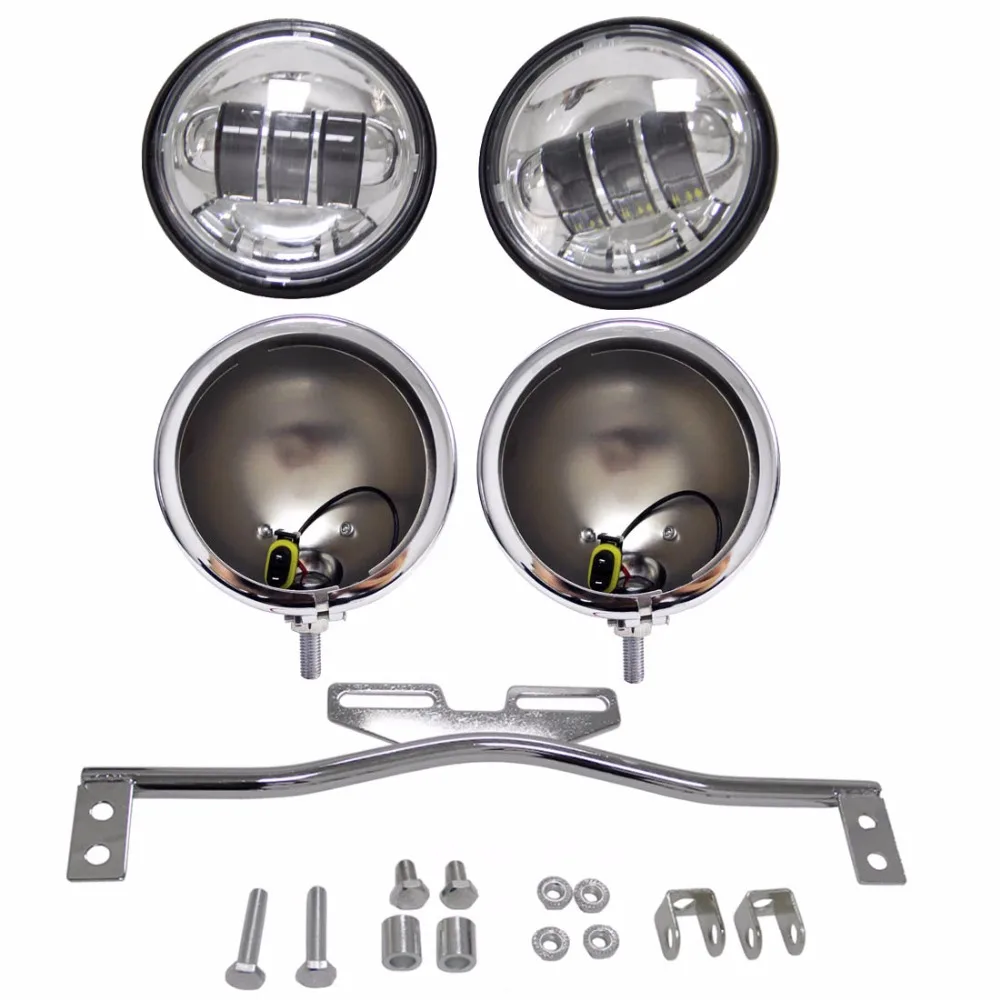Motorcycle Light Bracket Bar Driving Spot 4 5 Fog Passing 4 5 housing Turn Signal Light