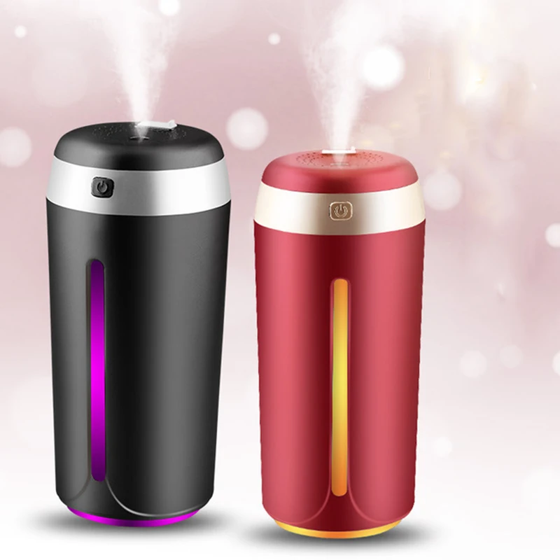 

380ML Ultrasonic Air Humidifier USB Aromatherapy Oil Diffuser Mini Air Purifier Atomizer Home Mist Maker With 7 Colors Lights