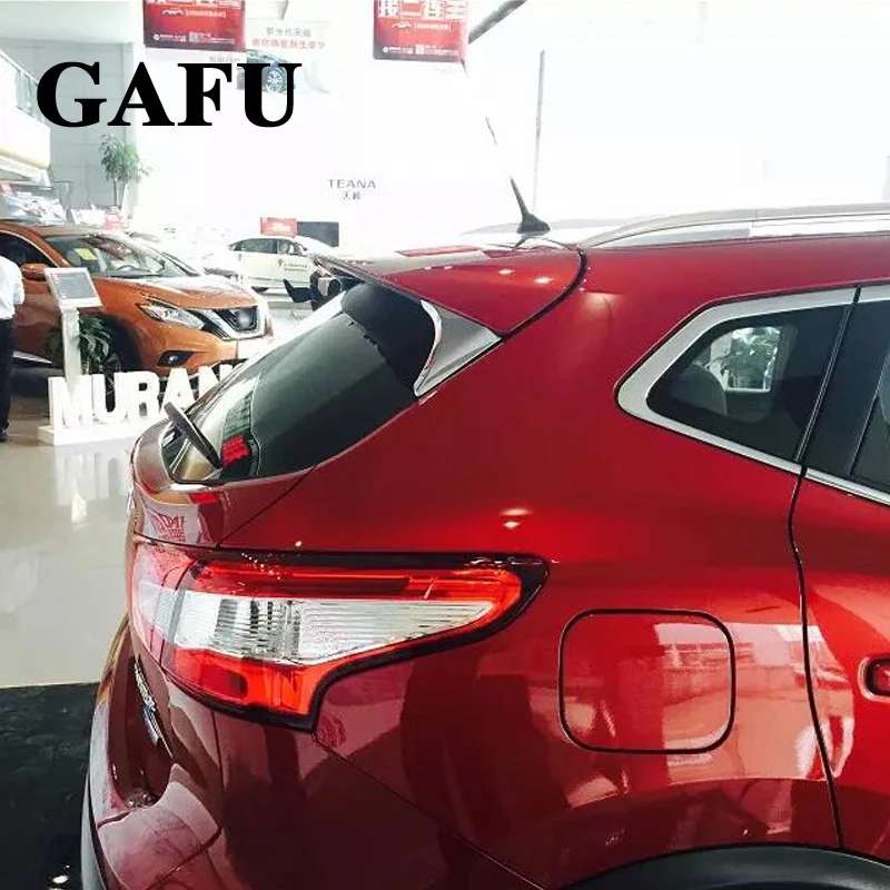Боковой задний спойлер для Nissan Qashqai J11 2014 2015 2016 2017 хромированная крышка отделка