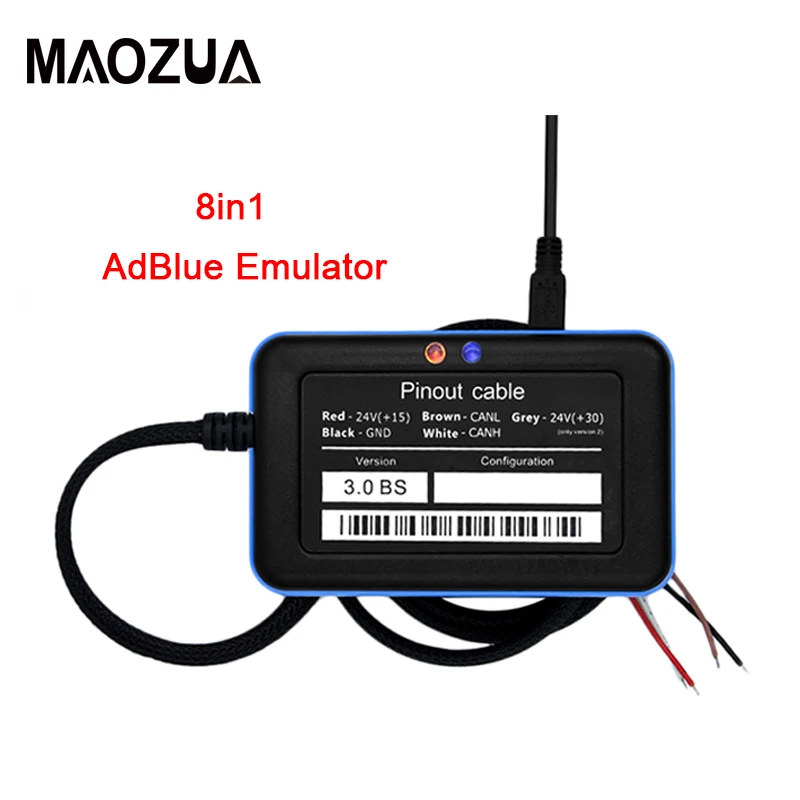 

Support Euro 6 A+ New Arrival AdBlue Emulator 8 in 1 V3.0 with Programing Adapter with NOx Sensor AdBlue Emulator