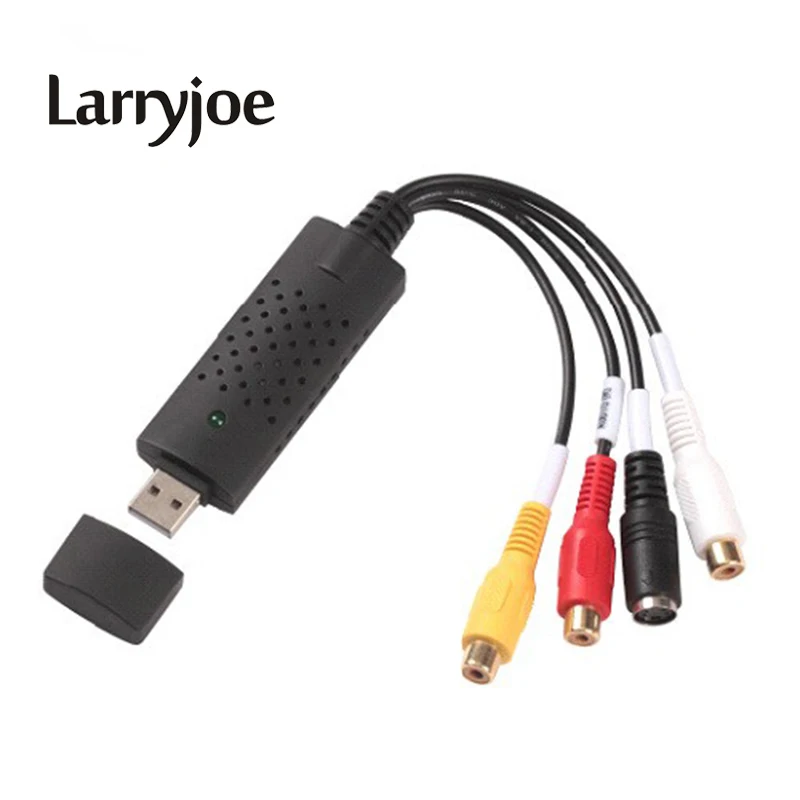 Адаптер видеозахвата Larryjoe USB TV DVD VHS Captura de v deo Card Аудио AV для компьютера ТВ