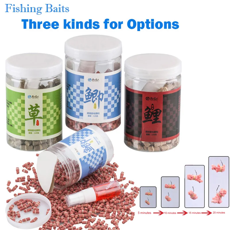 

Bottled Particle Fishing Baits Crucian Carp Bream Culter Alburnus Preferred Puffing Fishing Lure Three Kinds For Option Tackles