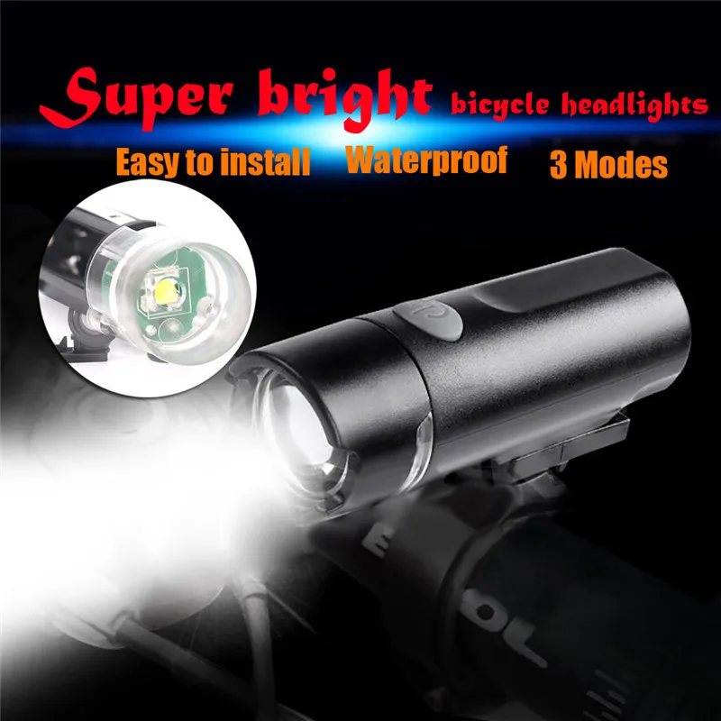 Insten LED Lamp Bike Bicycle Front Head Light + Rear Safety Taillight