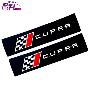 

2pcs Seat Belt Cover Shoulder Pads car seat belt shoulder pad case for Seat Leon Ibiza cupra Altea Belt Racing