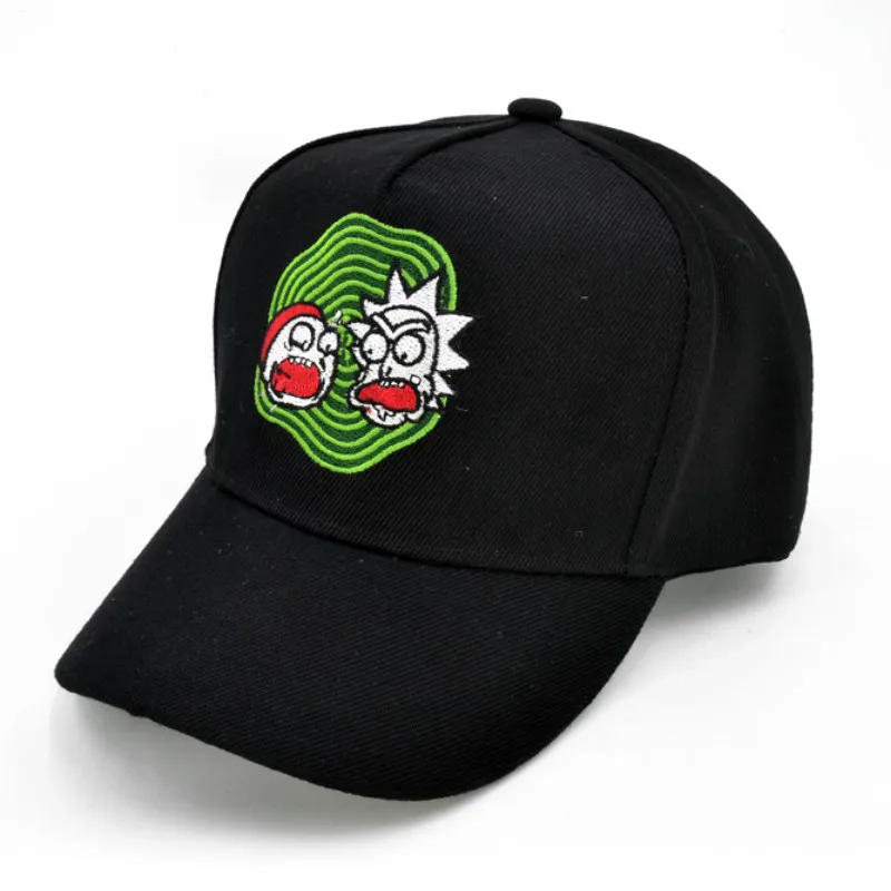 

Rick and Morty New Khaki Dad Hat Crazy Rick Baseball Cap American Anime Cotton Embroidery Snapback Anime lovers Cap Men Women