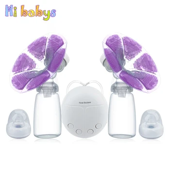 

Double/Single Electric Breast Pump USB Powerful Nipple Suction maternal milk extractor with Milk Bottle Cold Heat Pad
