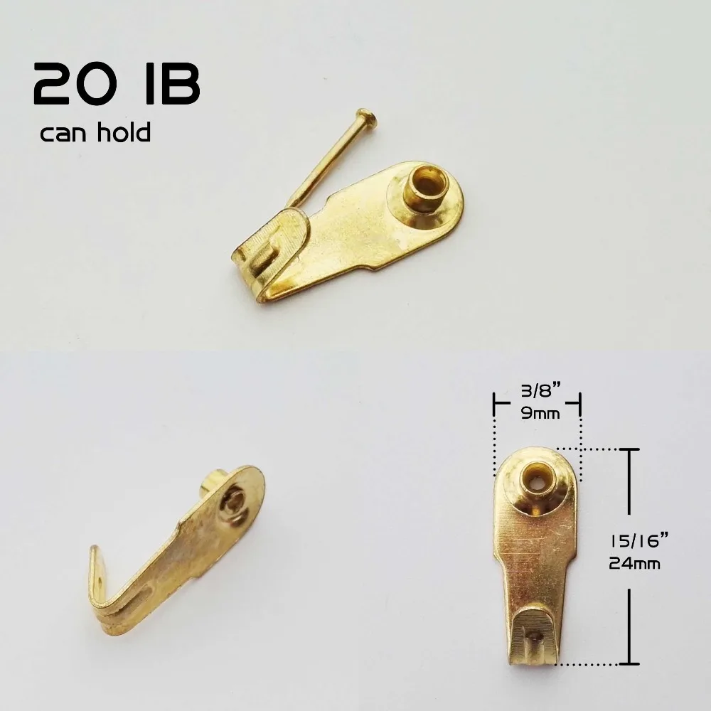 Wall hooks Picture frame hangers Hanging hooks 10pcs Steel Metal Picture Photo Oil Painting Hook Hanger Hard Wood Solid Wall No trace Furniture Accessories