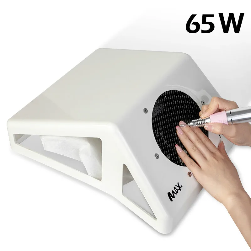 

65W Strong Adjustable Speed Collector For Nail Dust Fan Vacuum Cleaner For Manicure Tool Vacuum Suction Nail Art Equipment Tool