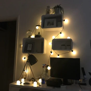 

5m G45 LED Globe Bulb Festoon String Lights Outdoor Waterproof Ball String Christmas Garland Wedding Garden Party