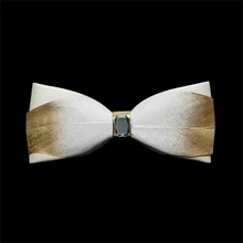 Golden Feather bow tie Pu cortex butterfly bow ties Accessory wedding party business ties for men neckties Neck Ties luxe homme Golden Feather bow tie Pu cortex butterfly bow ties Accessory wedding party business ties for men neckties Neck Ties luxe homme