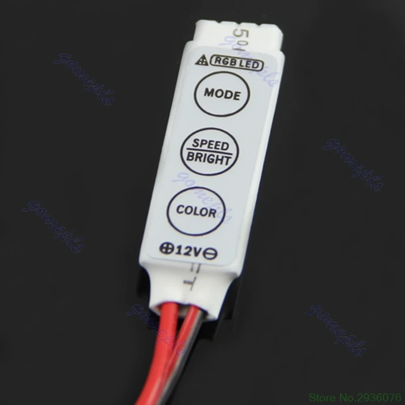 Светодио дный 3 клавиши ИК пульт дистанционного управления беспроводной для 5050 3528 RGB SMD полосы Прямая поставка 11