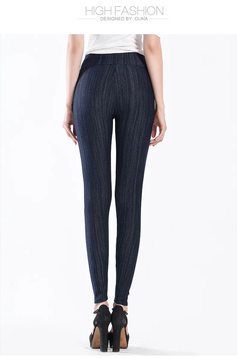 Женские джинсы с имитацией хлопка, леггинсы с высокой талией и пуговицами, черные, синие, сексуальные, большие размеры, 5XL, имитация джинсовой ткани, эластичные штаны