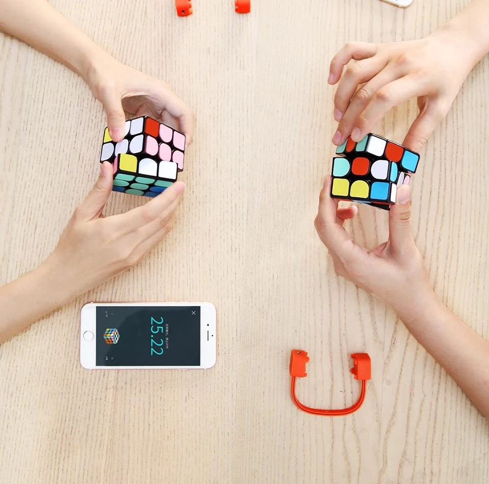 Xiaomi GiiKER Smart Super Rubik's Cube учится с забавным bluetooth-соединением распознавание идентификация интеллектуальная развивающая игрушка