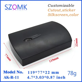 

10 pcs/lot plastic electronic enclosure plastic wall box plastic enclosure ip66 instrument case 119x77x22mm card reader plastic