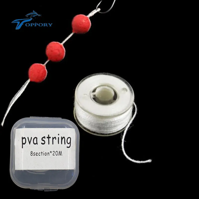 

Topproy 1 PCS 20M PVA string for carp fishing bolies water soluble dissovling braided string carp fishing bait accessories