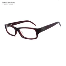 Брендовая Дизайнерская обувь драгоценные Rhinestone оформлен Для женщин оправа из ацетата целлюлозы гибкий шарнир темно-Красного цвета оправы для очков RM00423 C22