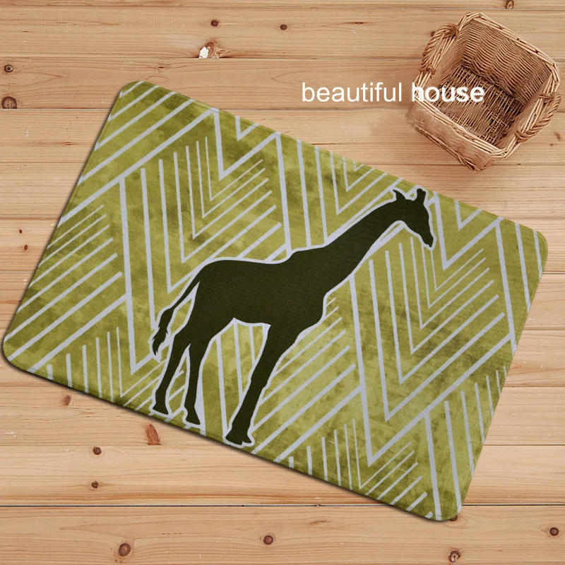 Милые Коврики для спальни с рисунком жирафа, коврики для кухни, коврики для гостиной, Нескользящие коврики