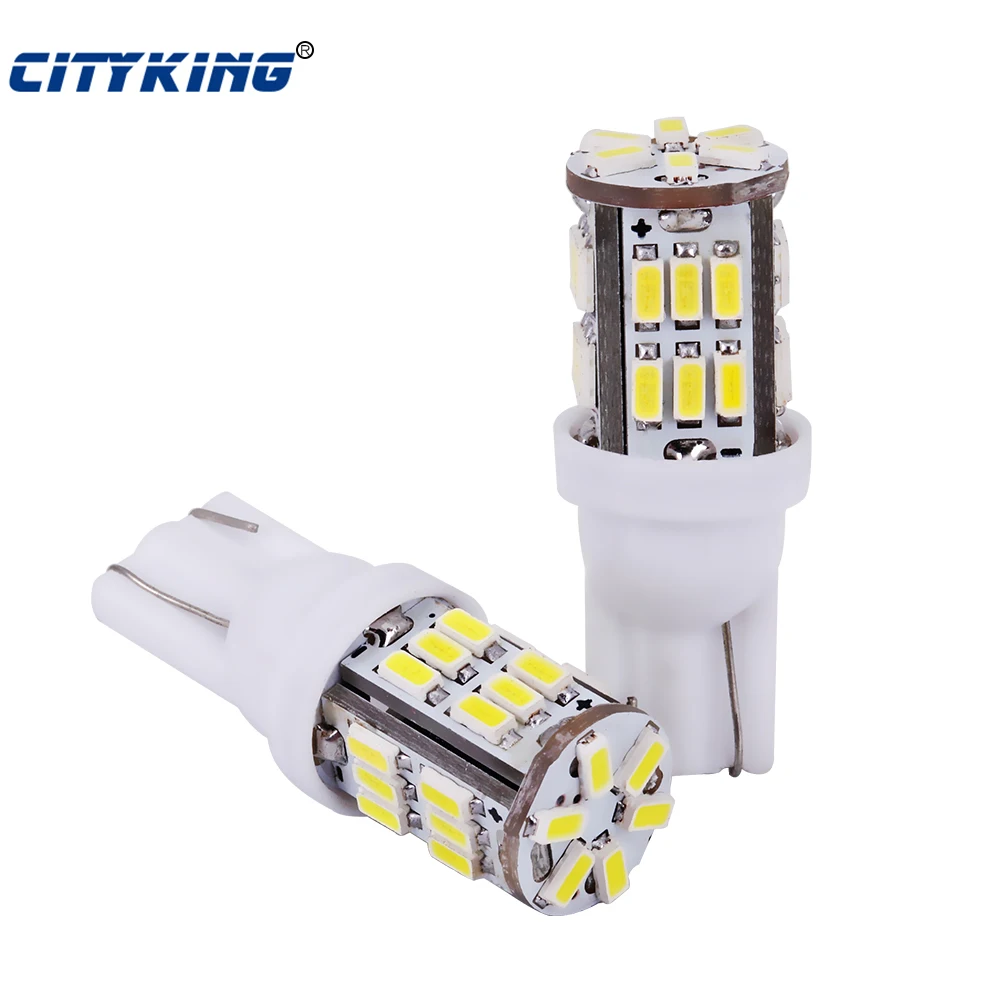 Бесплатная доставка 100 шт. T10 светодиодный 30smd 3014 SMD Автомобильная Лампа авто 30 194 W5W