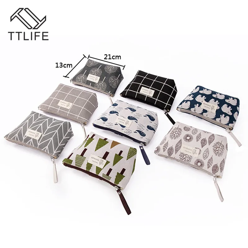 

TTLIFE New Women Travel Cosmetic Bag Makeup Bag Handbag Female Zipper Purse Small Cosmetics Make Up Bags Travel Beauty Organizer