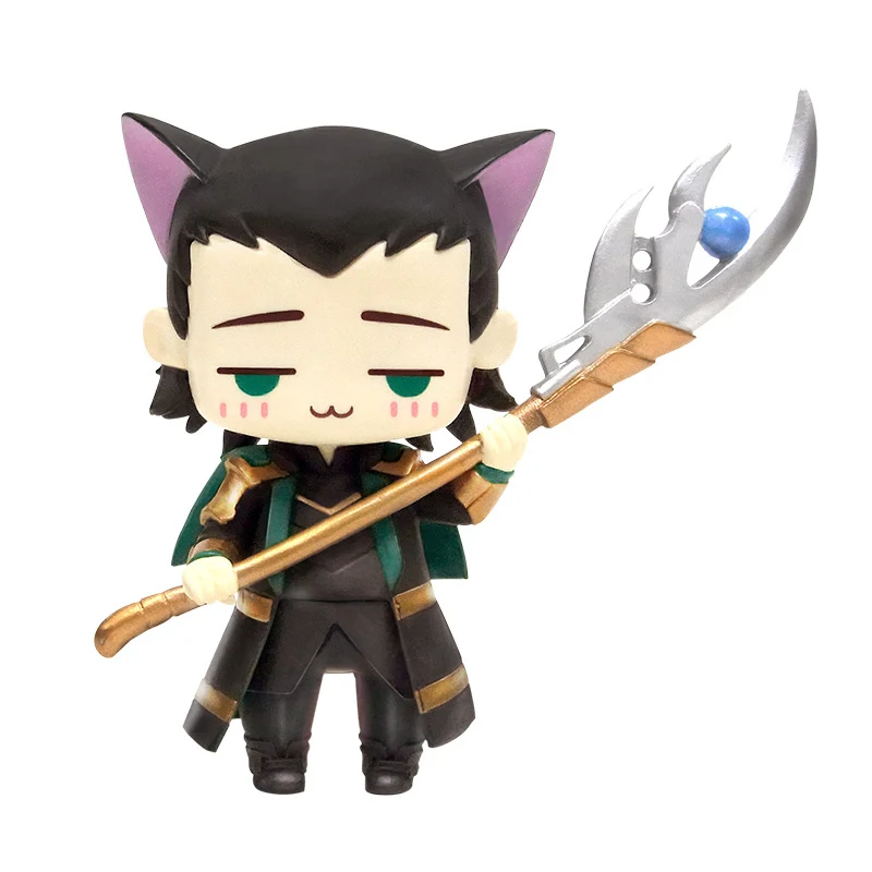 

Avengers Thor Mini Action Figures 1/10 scale painted figure Mini Cat Cute Loki PVC figure Toy Brinquedos Anime
