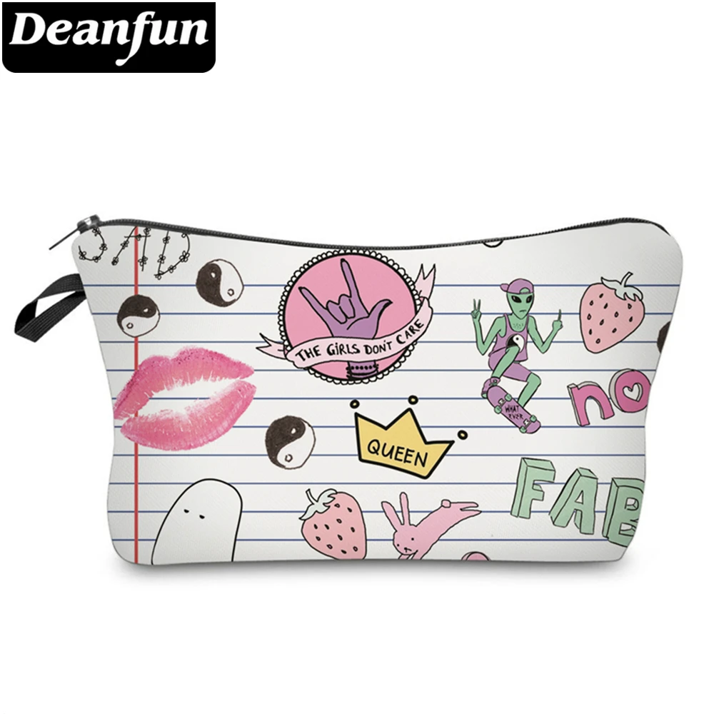 

Deanfun Women Cosmetic Bag 3D Printed Necessaries for Women Travelling H60