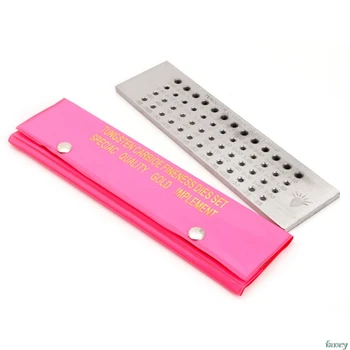 

52 Hole 0.26-4.10mm Tungsten Carbide Wire Drawplate for Jewelry Making Round New