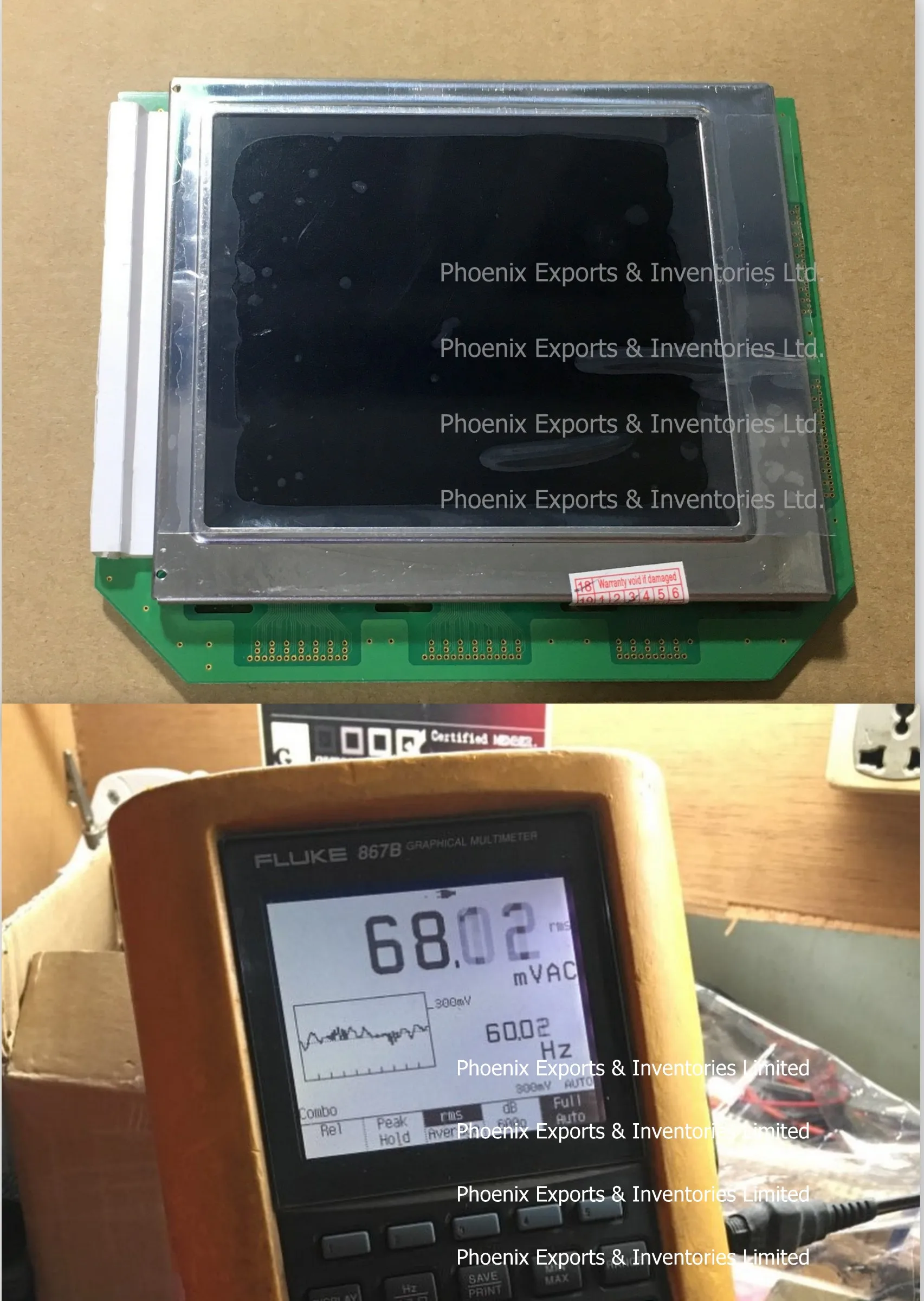 フルーク用液晶画面 867B グラフィカルマルチメータの表示パネル