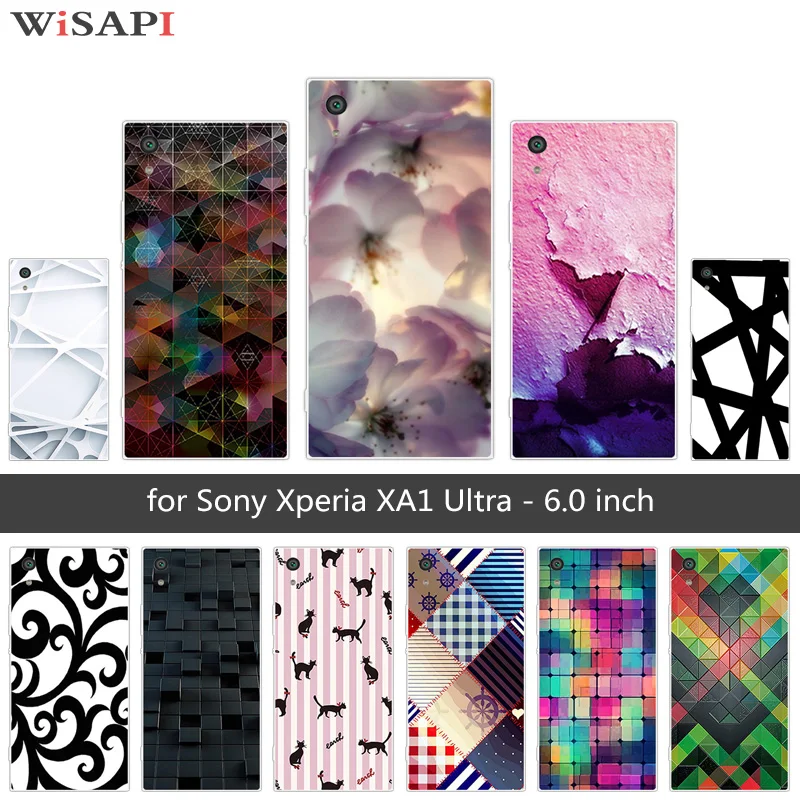 Ультратонкая необычная задняя крышка для Sony Xperia XA1 Ultra 6 0 дюймов мягкий