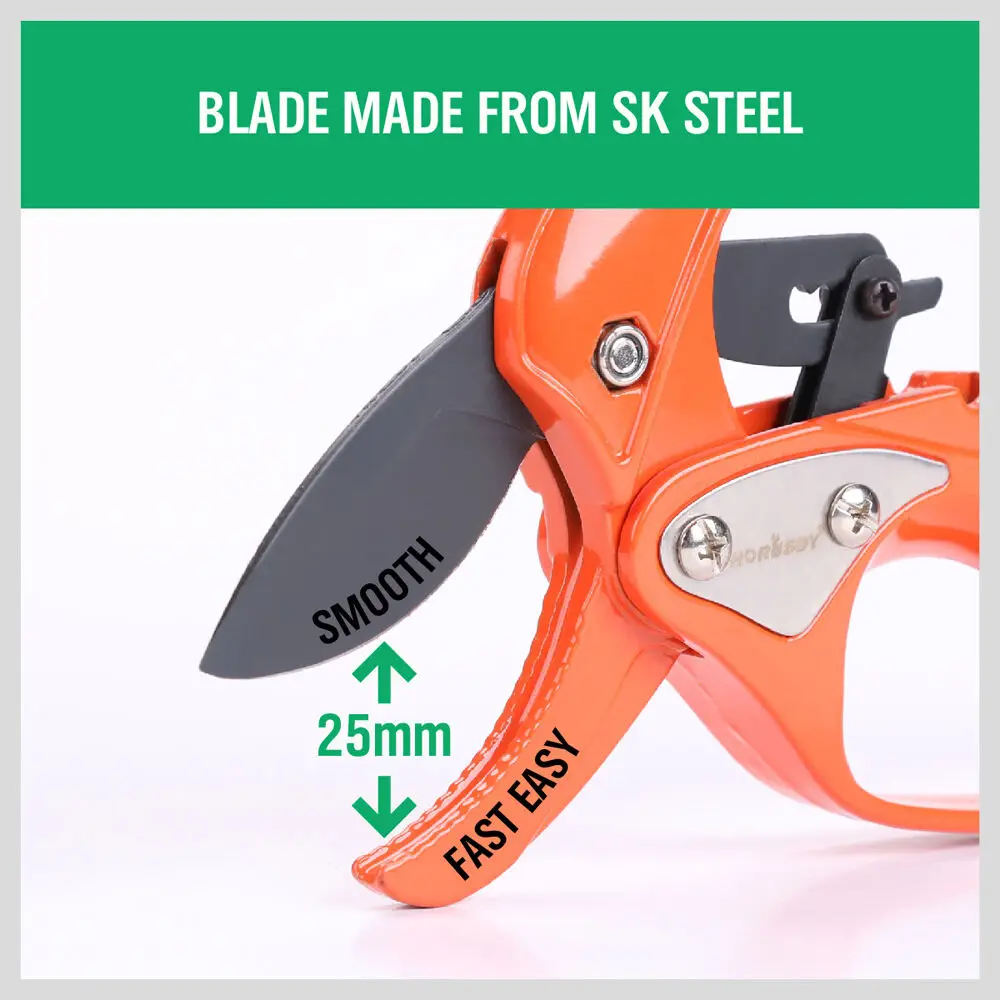 HORUSDY Garden Pruning Shear Fruit Tree Garden Scissors Grafting Tool Plant Scissor Branch Pruner Trimmer Home Tools Anti-slip