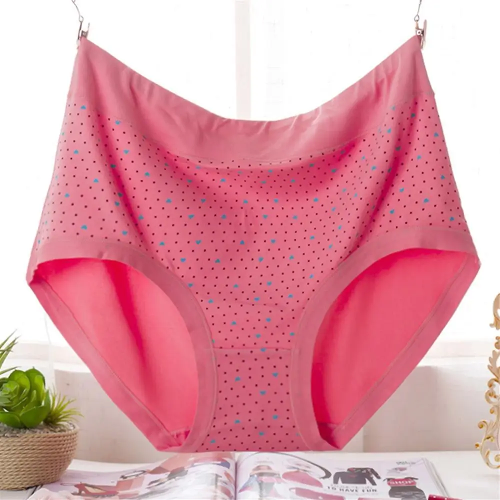 Sexy plus size women panties high waist soft body shaping briefs female