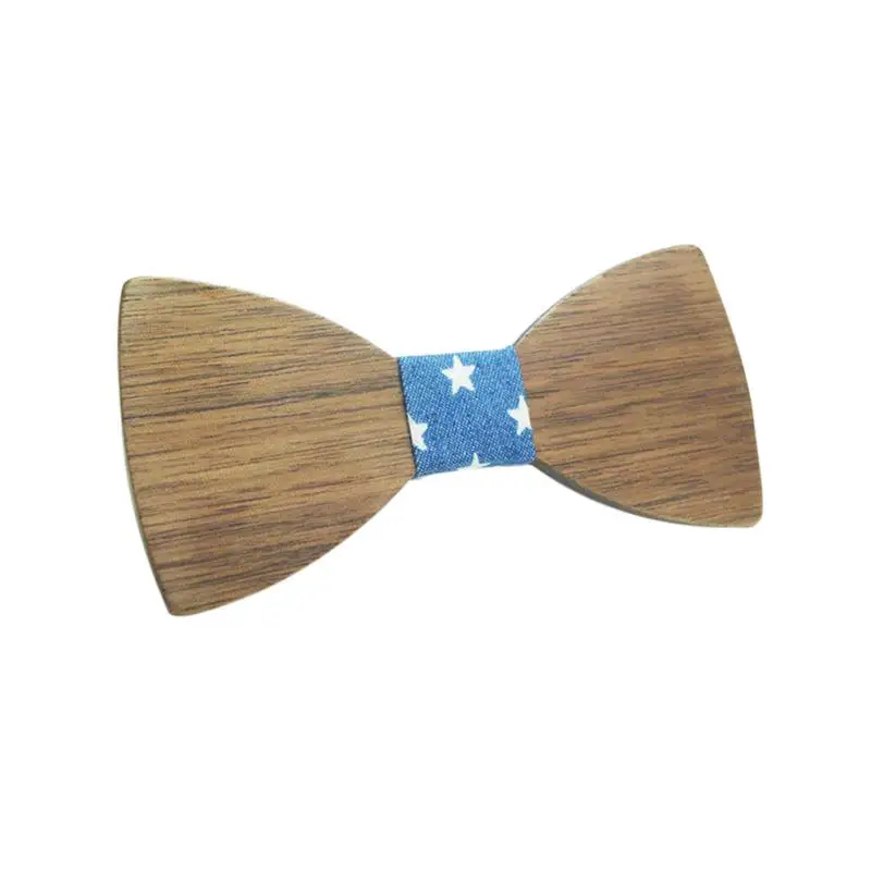 Детские деревянные галстуки-бабочки для мальчиков, детские галстуки-бабочка, деревянные Галстуки разных цветов - Цвет: A8