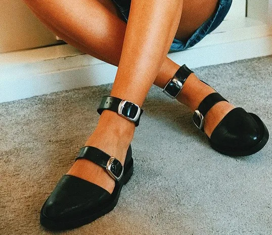 

Flat with Gladiator Sandals Women Front Rear Strap Rome Sandals Mixed Colors Bohemian Shoes Ankle Strap