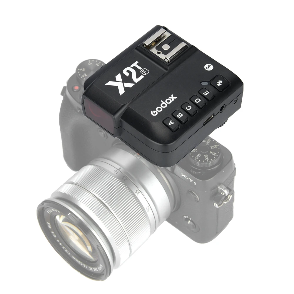 

Godox X2t-f Ttl 2.4g Wireless 1/8000s Hss Transmitter Flash Trigger For Fuji Dslr Camera Shutter Release Button Accessorise