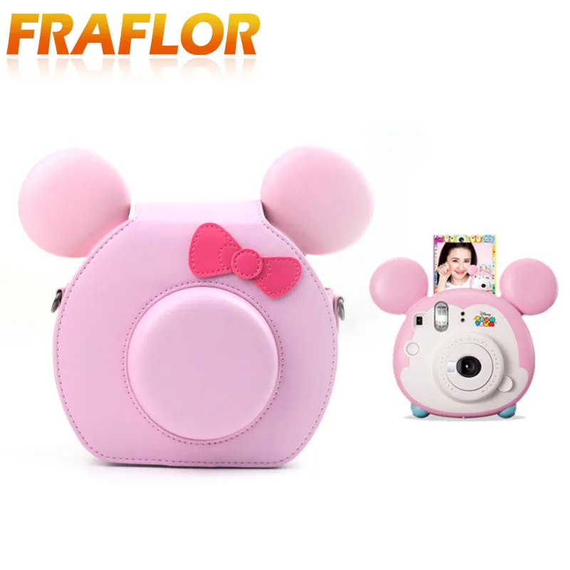 

Pink And Transparent Color Loose Bag TSUMTSUM Camera Bag Photo Protection Bag For Polaroid FujiFilm Instax Shell Anti-scratch