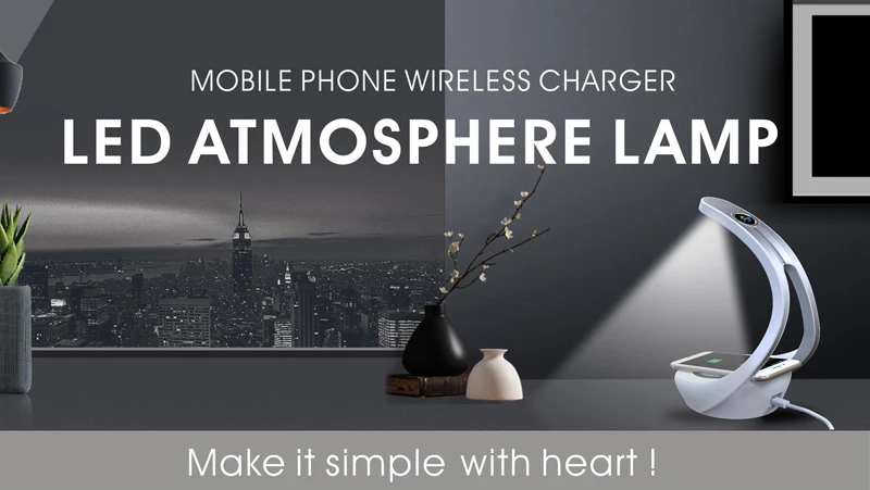 04Desk Lamp Stand Charger 10W Max Fast Charging Pad