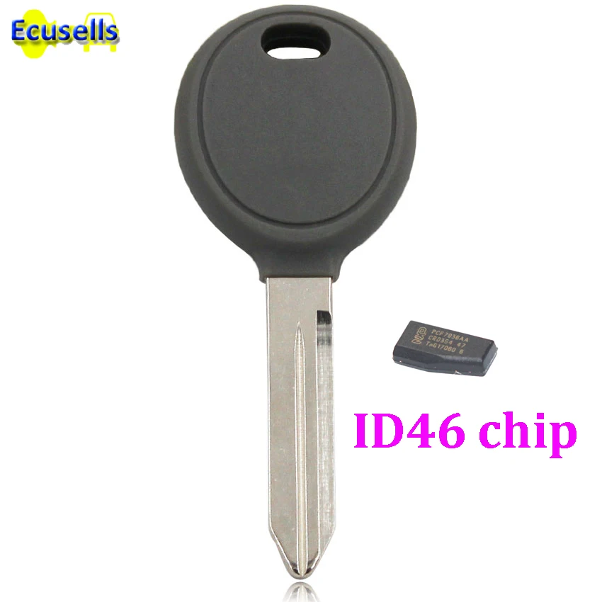 Replacement Blank transponder key shell case fob for Chrysler with ID46 chip Ignition Dodge Jeep | Автомобили и мотоциклы